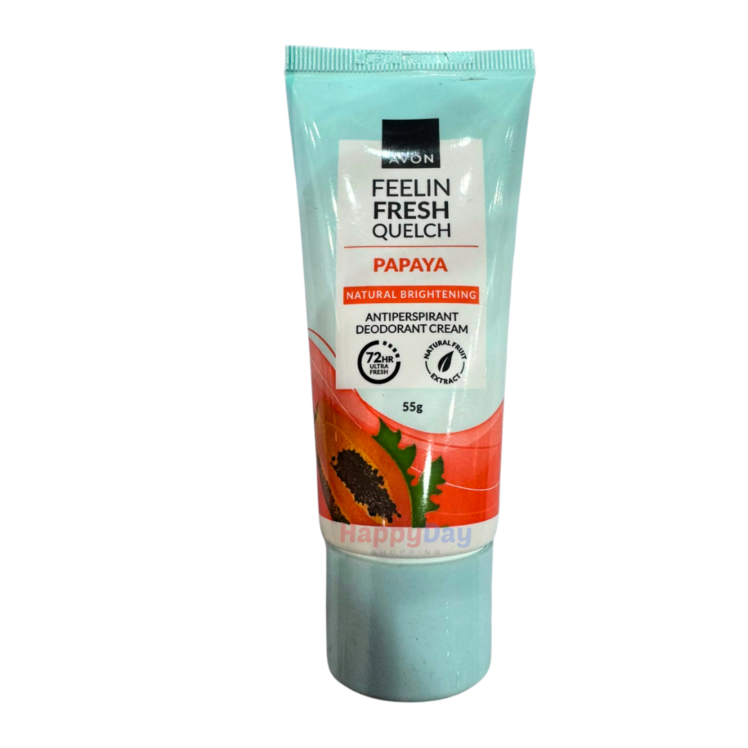 Avon Feelin Fresh Quelch Deodorant -Papaya Natural Brightening 55g
