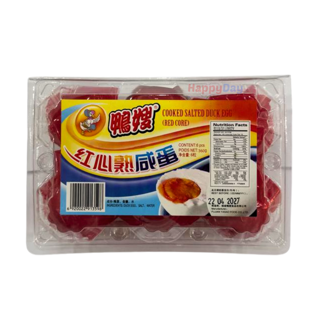 Cooked Salted Duck Eggs (Red Core) 360 g
