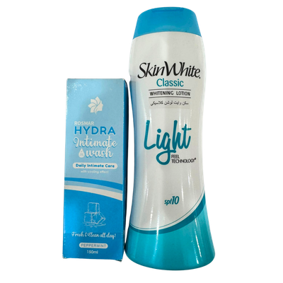 PROMO - Skinwhite Light Lotion + Rosmar Hydra Intimate Wash