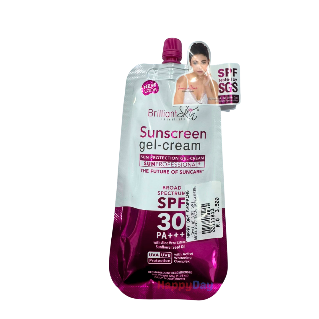 Brilliant Skin Sunscreen Gel Cream SPF 30 (AUG 2026 Packaging)