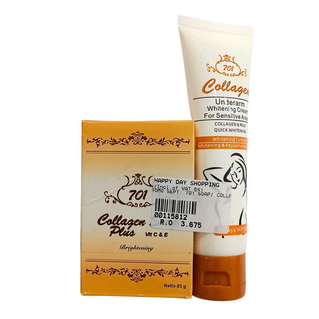 PROMO - 701 Collagen Soap + Underarm Whitening Cream