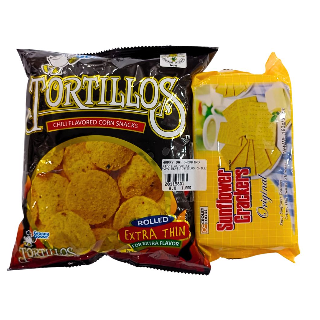 PROMO - Tortillos Chili Chips + Sunflower Cracker
