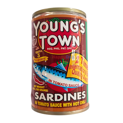 Youngs Town Sardines in Tomato Sauce with Hot Chili 155g 