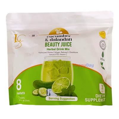 Luxe Slim Cucumber &amp; Dalandan Beaity Juice Drink (8 Sachets)