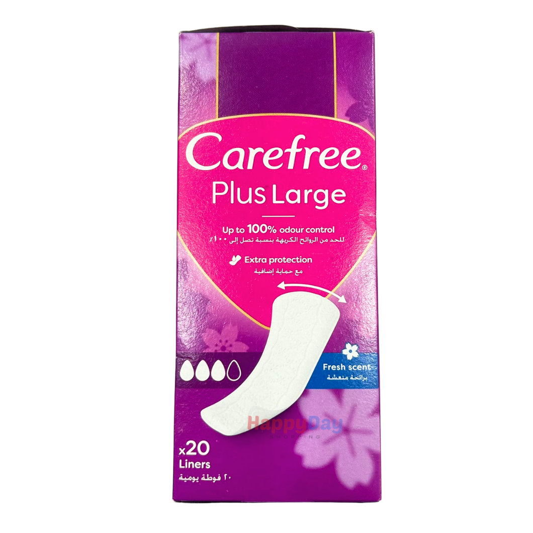 Carefree Plus Large x20 Panty Liner