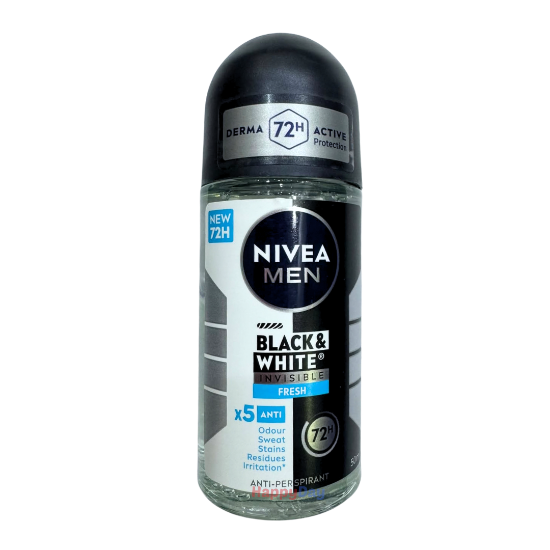Nivea Men Black &amp; White  Invisible Deodorant Rollon 00ml