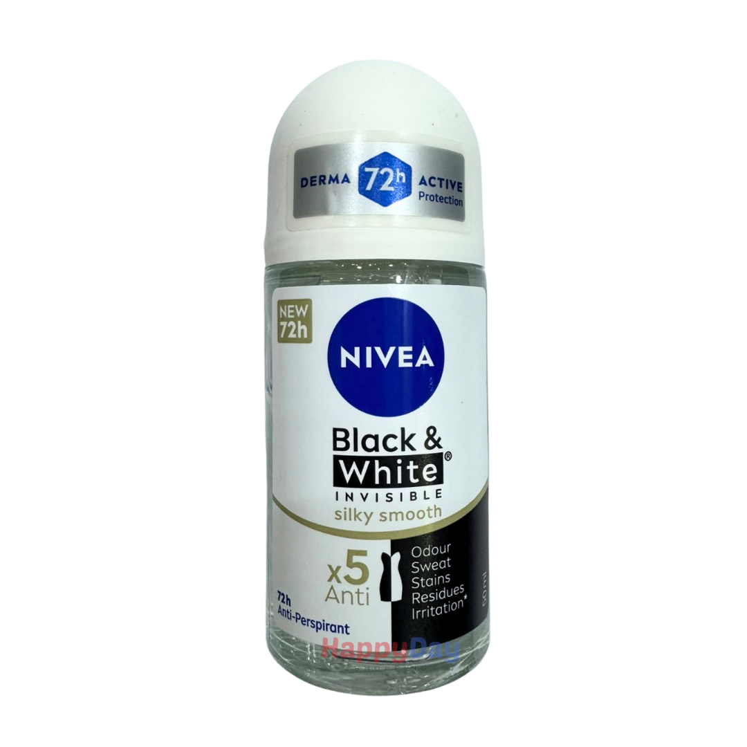 Nivea Black &amp; White  Invisible Deodorant Rollon 00ml