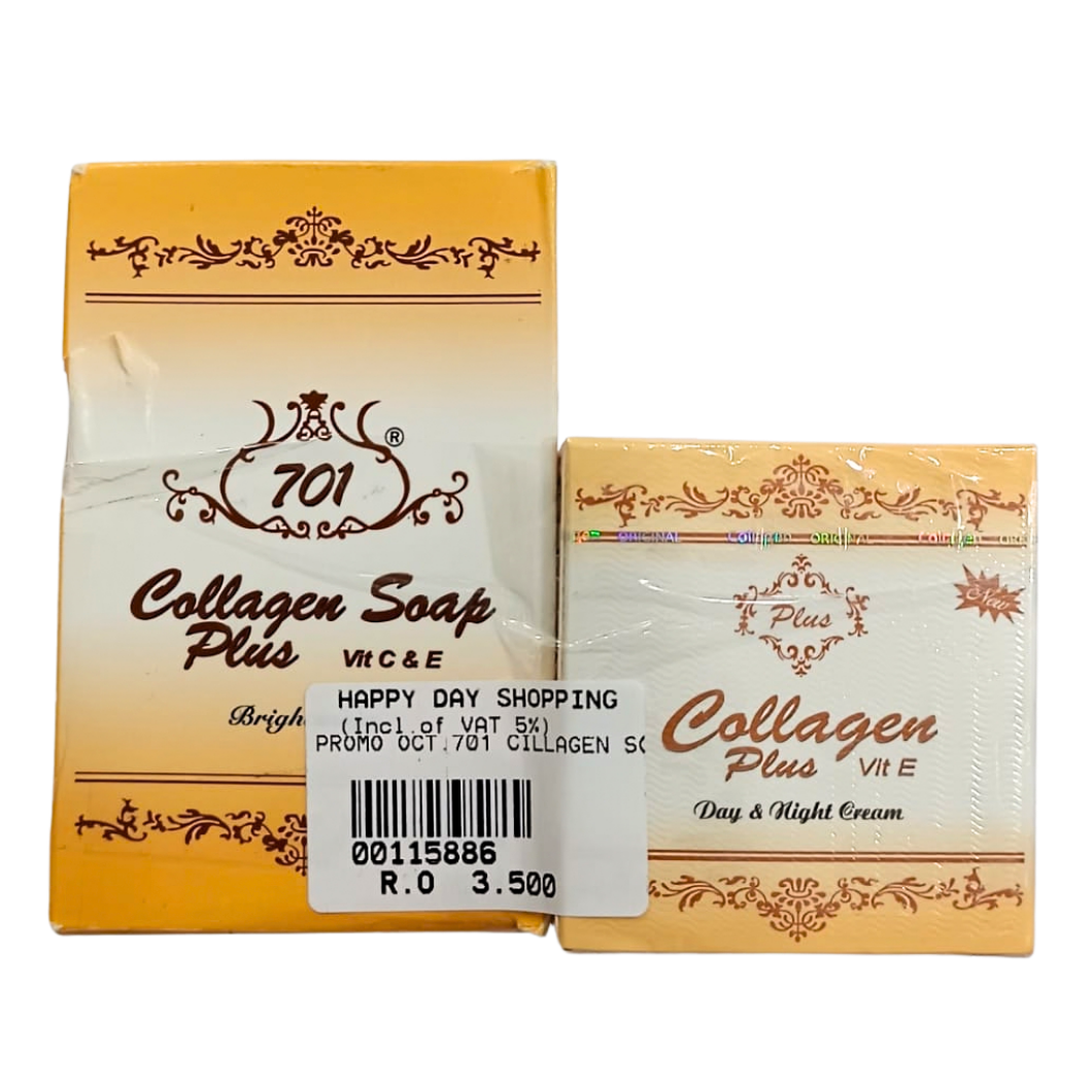 PROMO -  701 Collagen Soap + Collagen Day &amp; Night Cream