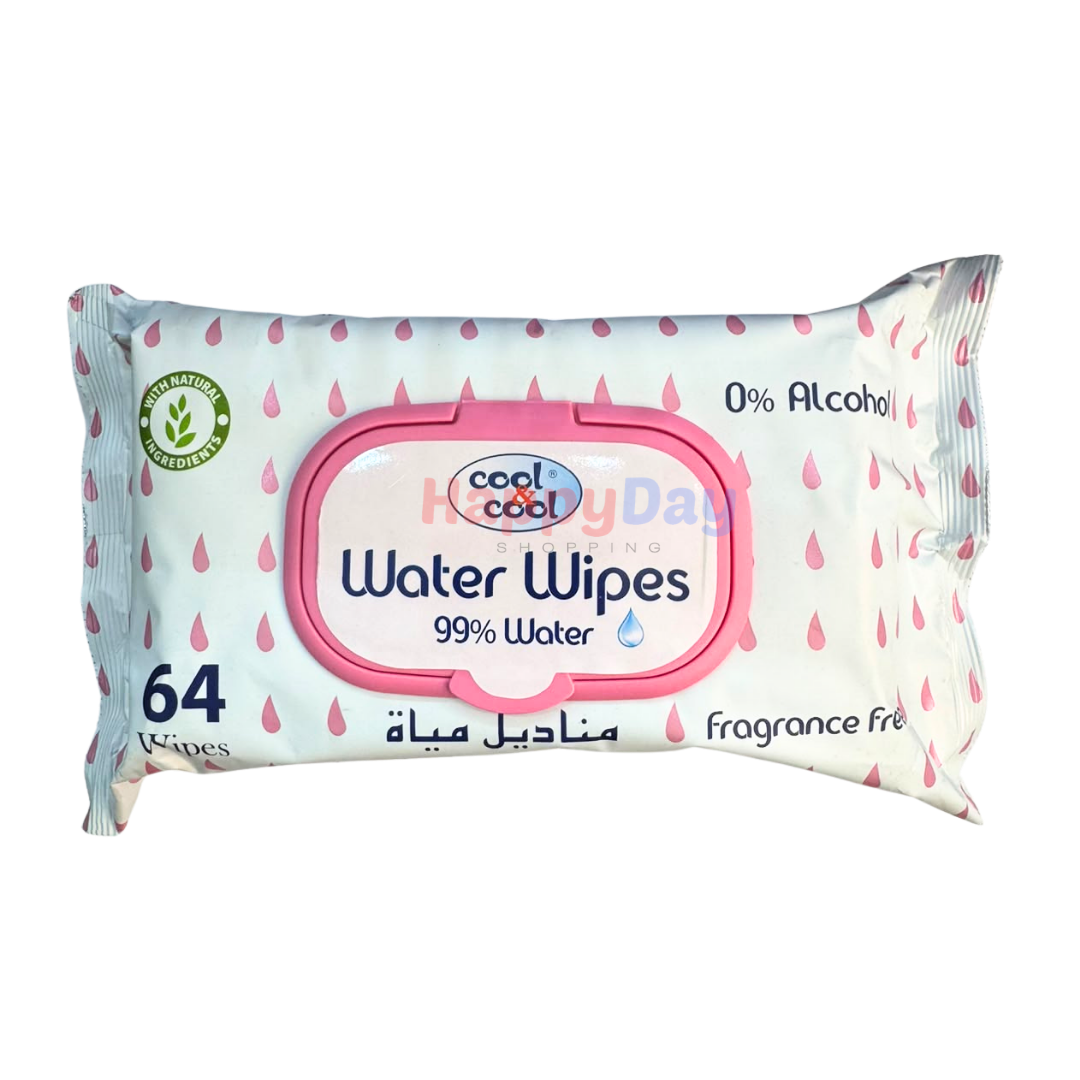 Cool Water Wipes (64pcs)