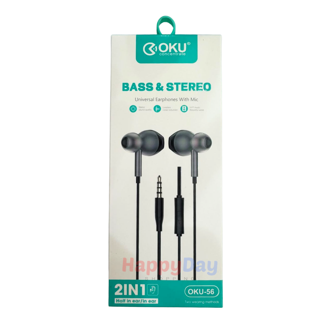 OKU Earphones Bass &amp; Stereo