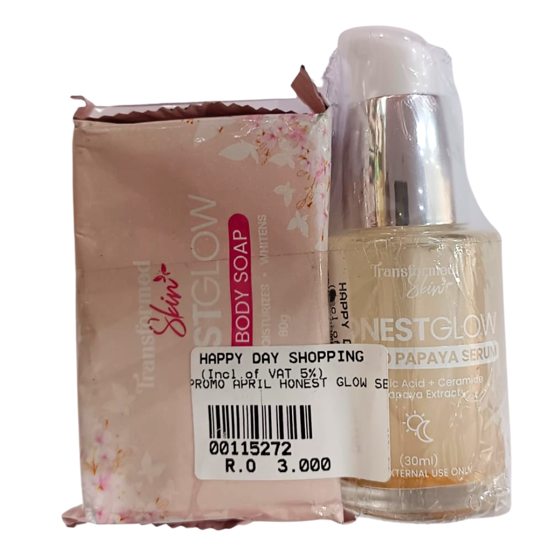 PROMO - Honest Glow Soap + Papaya Serum