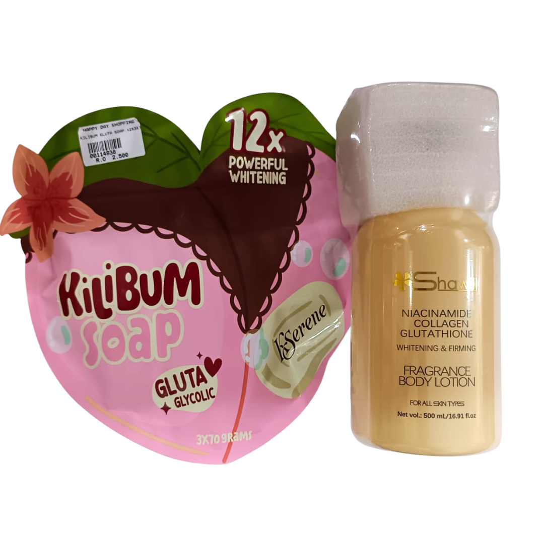 PROMO - Kilibum Soap + Shawill Body Lotion (yellow)