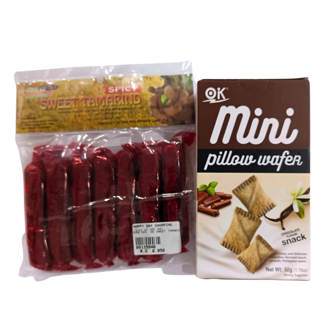 PROMO - Sweet Spicy Tamarind Candy + Mini Pillow Wafer