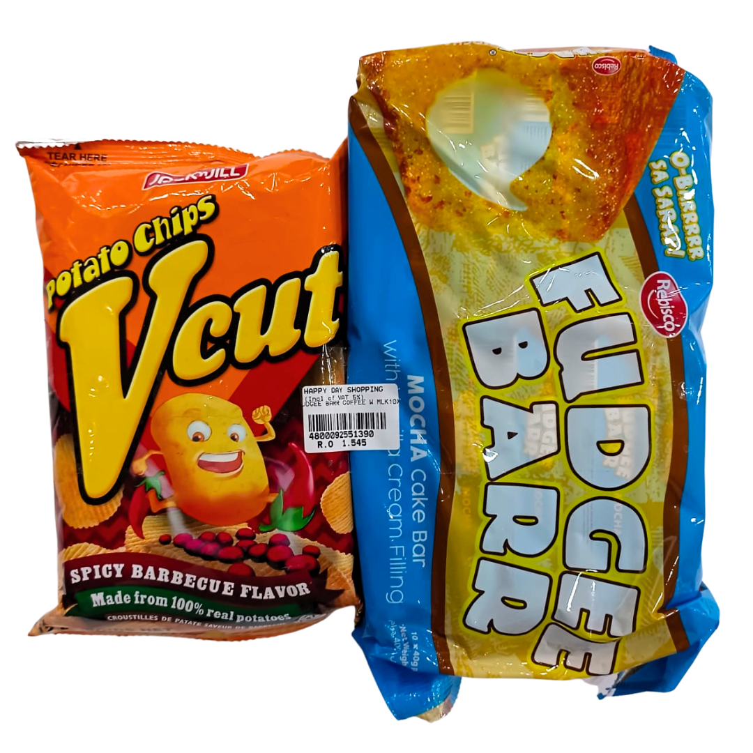 PROMO - Vcut Spicy BBQ + Fudgee Barr Mocha