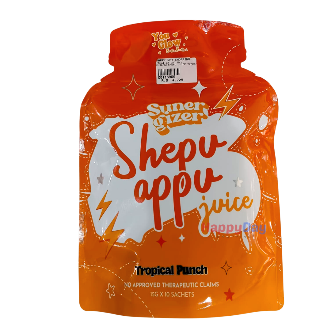 Shepu Appu Juice Tropical Punch 15g (10 Sachets)