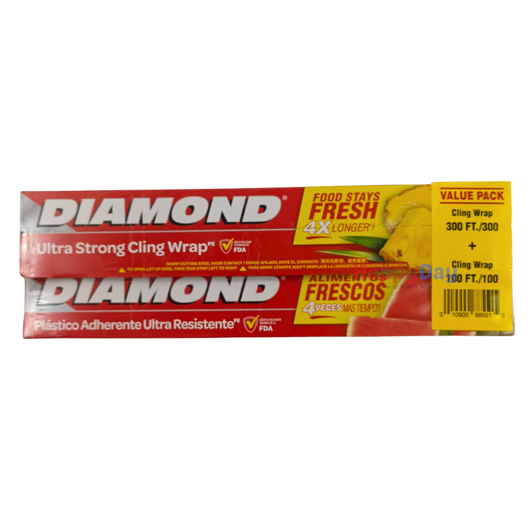 Diamond Ultra Strong Cling Wrap x2