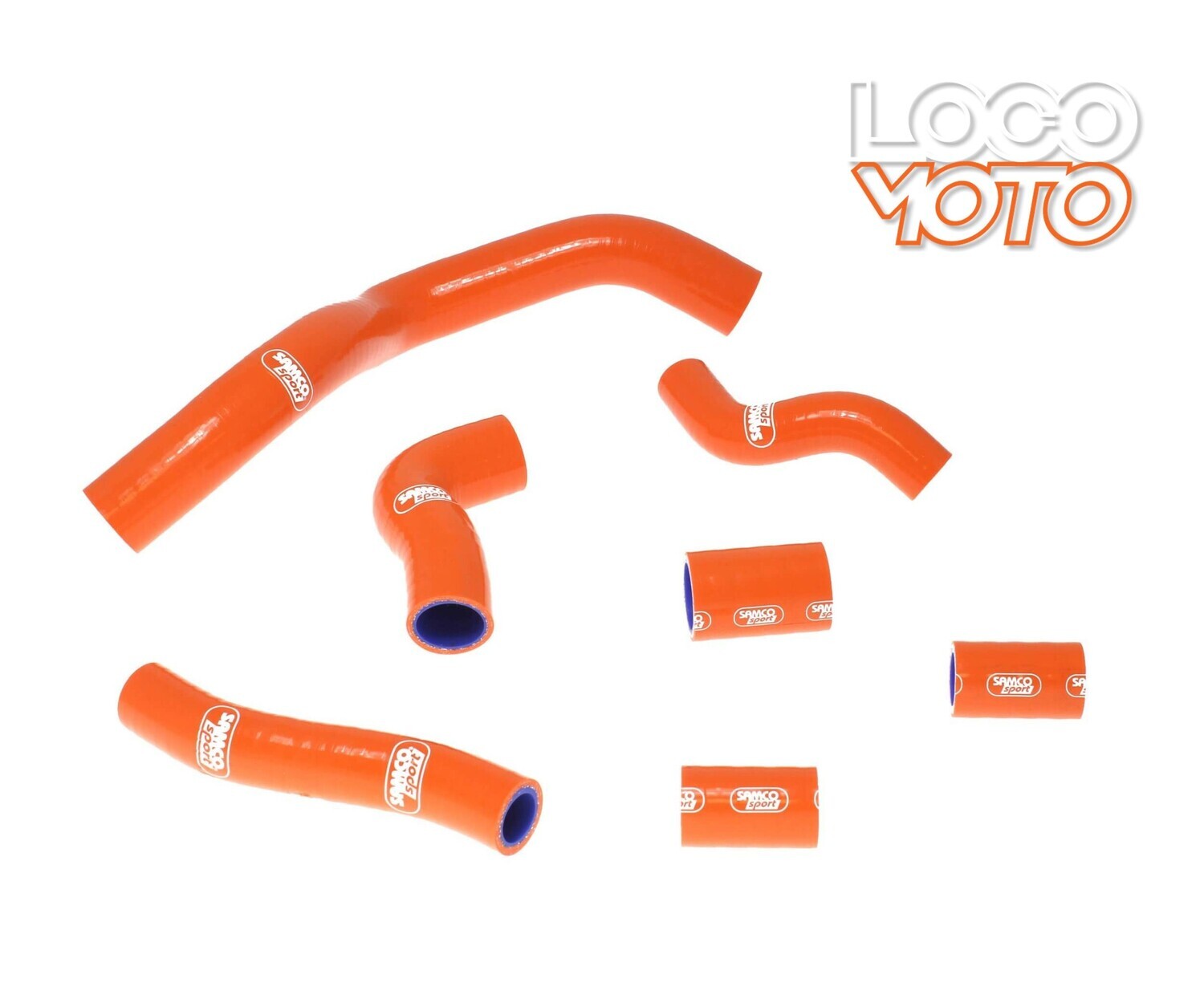 SAMCO Sport - Silicone Radiator Coolant Hose Kit Orange