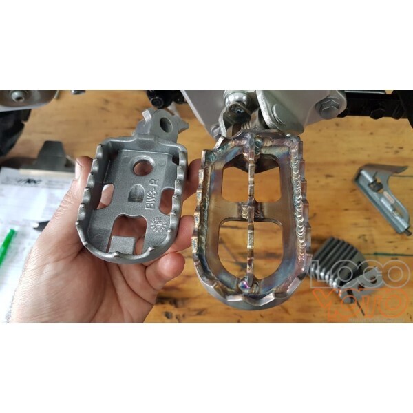 TrTec Adventure - Stainless Steel Rally Footpegs - Yamaha T7 Ténéré 700