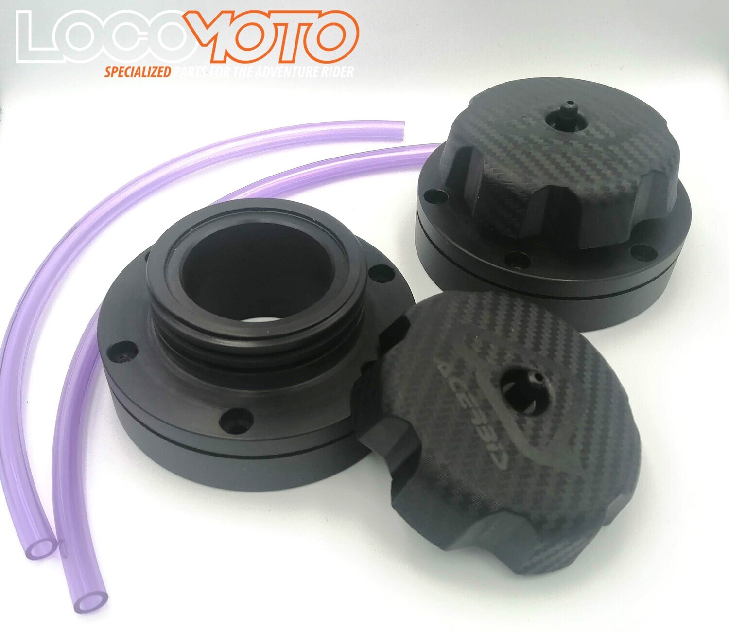 FZ Factory - Keyless Tank Cap Kit - KTM 950 / 990 Adventure