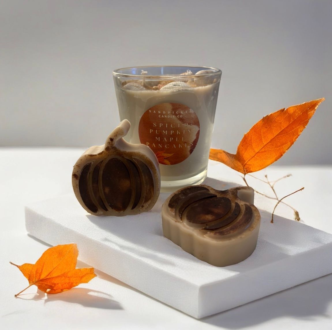 Spiced Pumpkin Maple Pancakes Candle &amp; Wax Melt Bundle