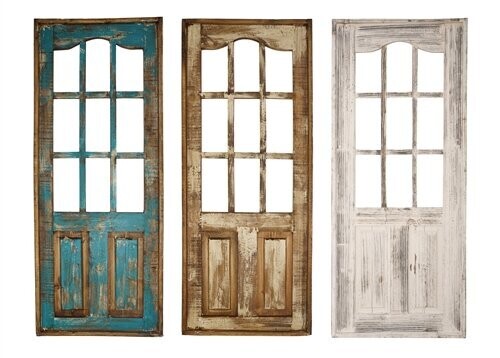 Aspen Large Farmhouse Wall Decor Window-Three Colors-24x60