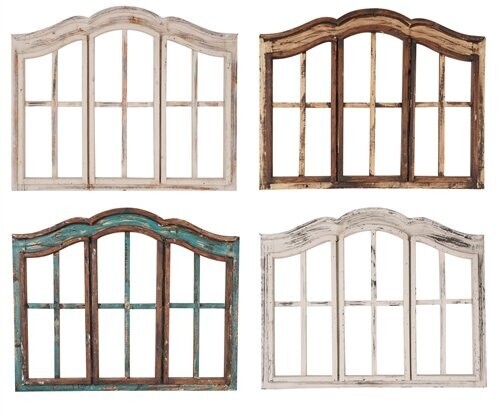 Bayview Farmhouse Wall Decor Window-31x25.5 inches