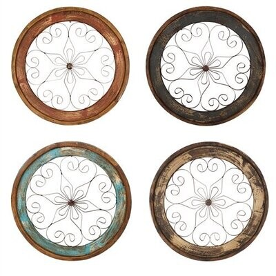 Chateau Wall Decor Window-Round-Four Colors-29 inches