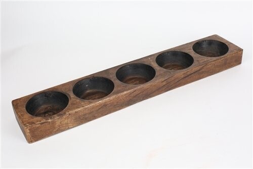 Cheese Mold-5 Hole-Rustic-Candle Pour-Waxed