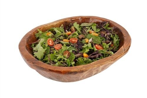 Food Safe Chunky Wooden Deep Dough Bowl-16 x 19-22 inches-NEW