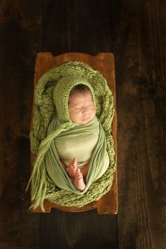 Eurotrenchy Rustic Wooden Dough Bowl-Baby Prop-10x19 inch-SALE