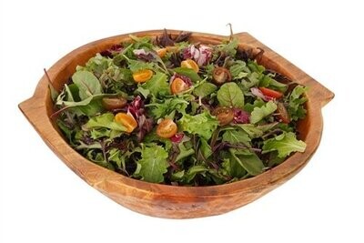 Food Safe Chubster(tm) Wooden Deep Round Dough Bowl with Handles
