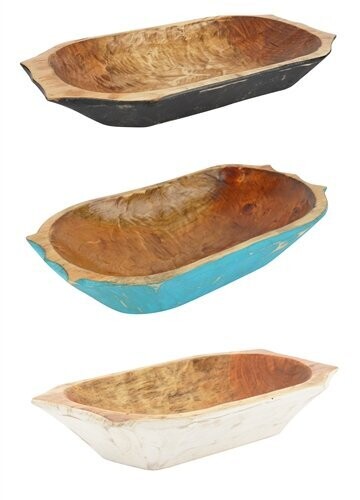 Food Safe Country Farmhouse Deep Dough Bowl-Colors