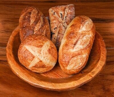 Food Safe Round Rustic Wooden Dough Bowl