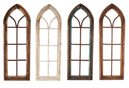 Kingston Wall Decor Farmhouse Window-Four Colors-12x36