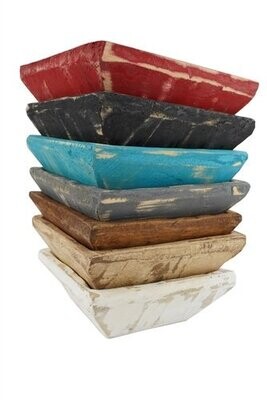 Farmhouse Square Dough Bowl-Colors-6-8 x 2.5 inches-Home Decor #2