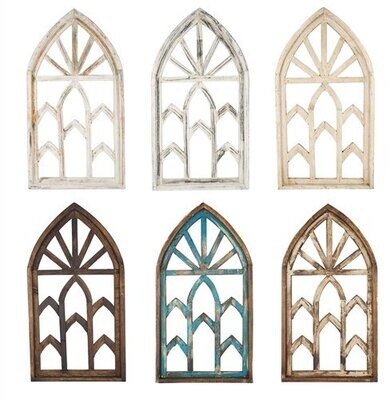 Mission Revival Wall Decor Window-Farmhouse-17x30 inches-6 Colors