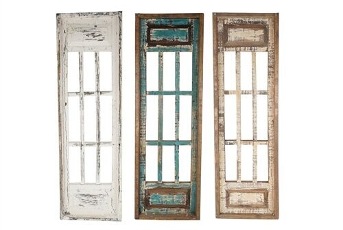 Monte Carlo-Farmhouse Wall Decor Window-12x38-Three Colors