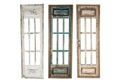 Monte Carlo-Farmhouse Wall Decor Window-12x38-Three Colors