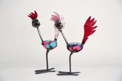 Colorful Metal Roadrunner-Handmade-9x18-Garden Decor-Art
