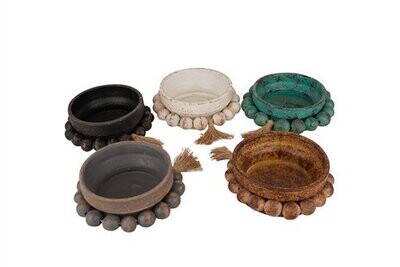 Beadzie(tm)-Candle Ready Clay Candle Vessel-Our Best Seller-Handmade-5 Color Choices