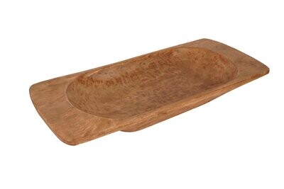 Eurostyle Deep Dough Bowl-Primitive-Farmhouse-Carved-12x26 inches