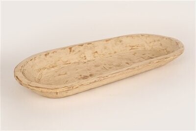 Great Buy-WH-Elegant Plus Dough Bowl-Wooden-12 x 28-30 inches-White, Colors: Antique White