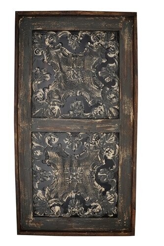 Sevilla Large-Farmhouse Window-Five Colors-Headboard-32x58, Colors: Slate Gray