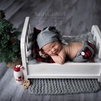 Bella Bed-Newborn Prop-Handmade-Solid Wood-17x12x11 inches