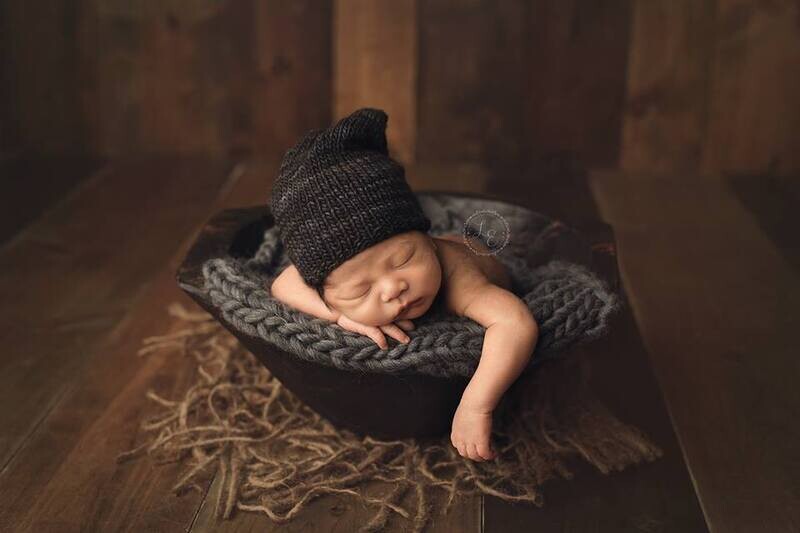 Chubster(tm) Round Dough Bowl With Handles-Newborn Prop