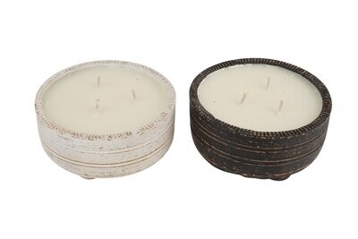 Footy Jar(tm)-Candle Pour-Clay Candle Vessel-5.5x3 inches-Two Colors