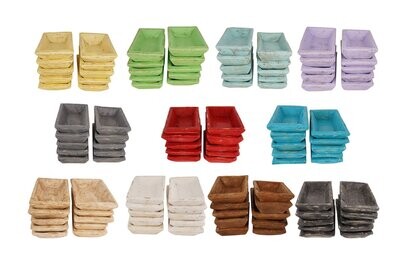 Sierra Mini Dough Bowl-Candle Ready-6x10x2 inches-Sierra Mini-12 Colors