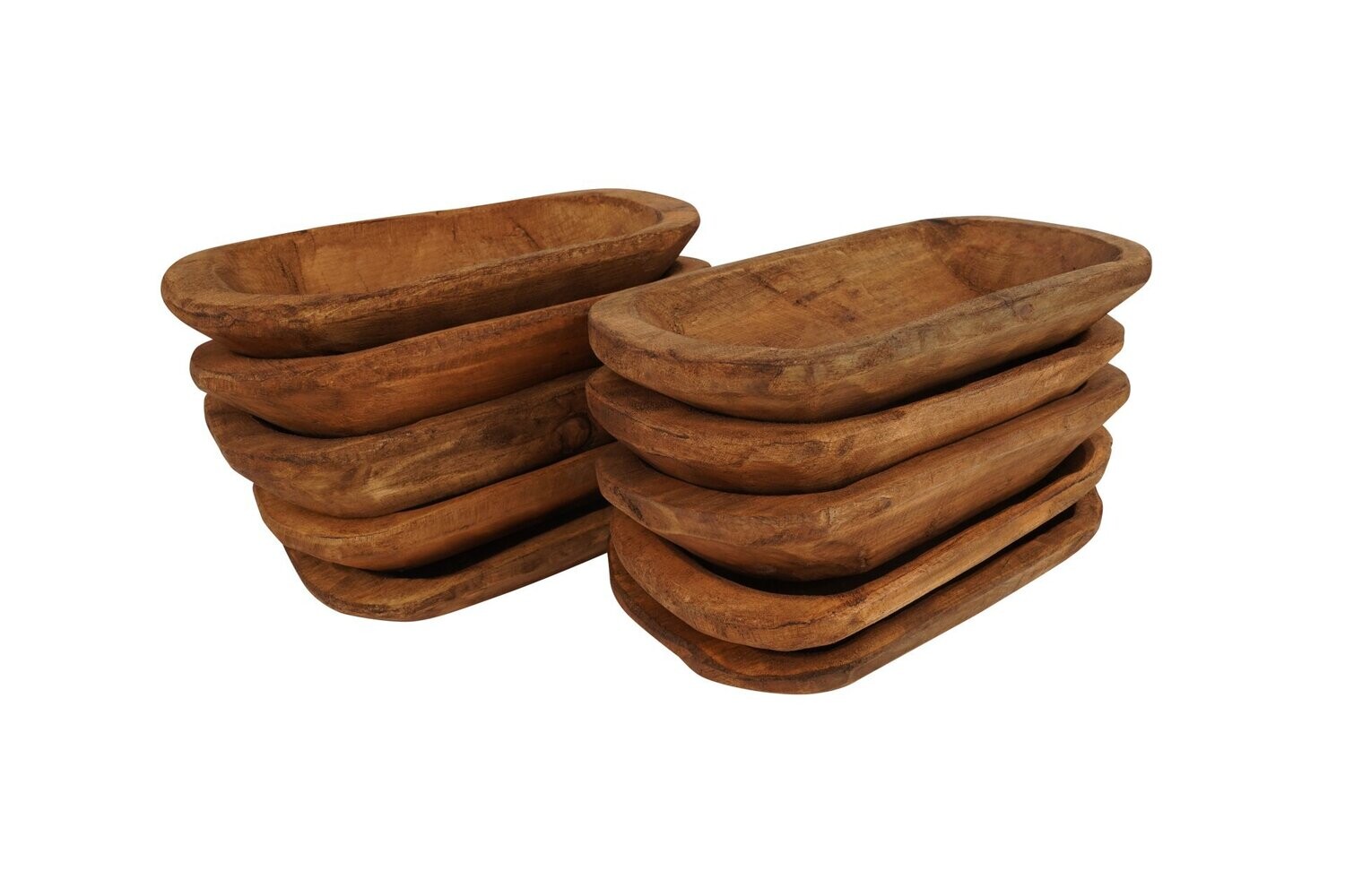 Mini PLUS Home Decor #2-Dough Bowl-6x12x2 inches-Home Decor #2, COLOR: Waxed