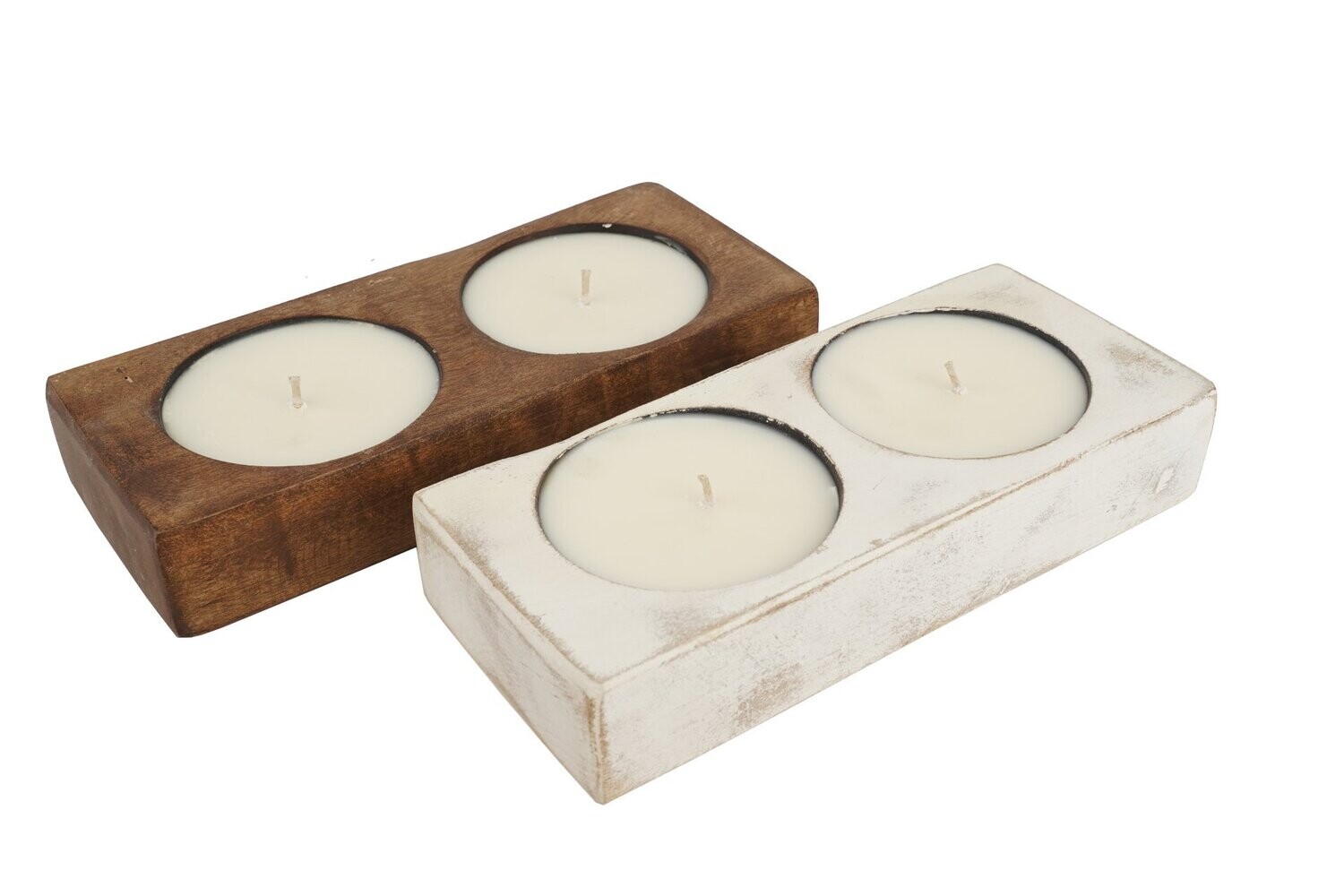 Cheese Mold-2 Hole-Rustic-Candle Ready-Two Colors