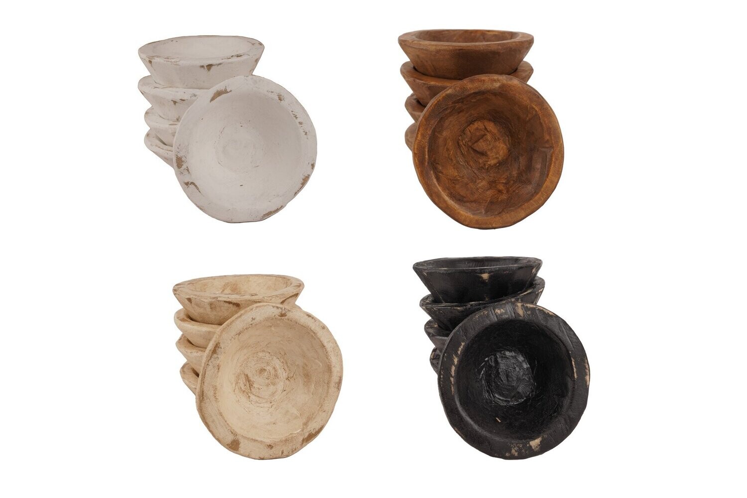 Round Wooden Dough Bowl-Medium-10-12 inch-Home Decor #2